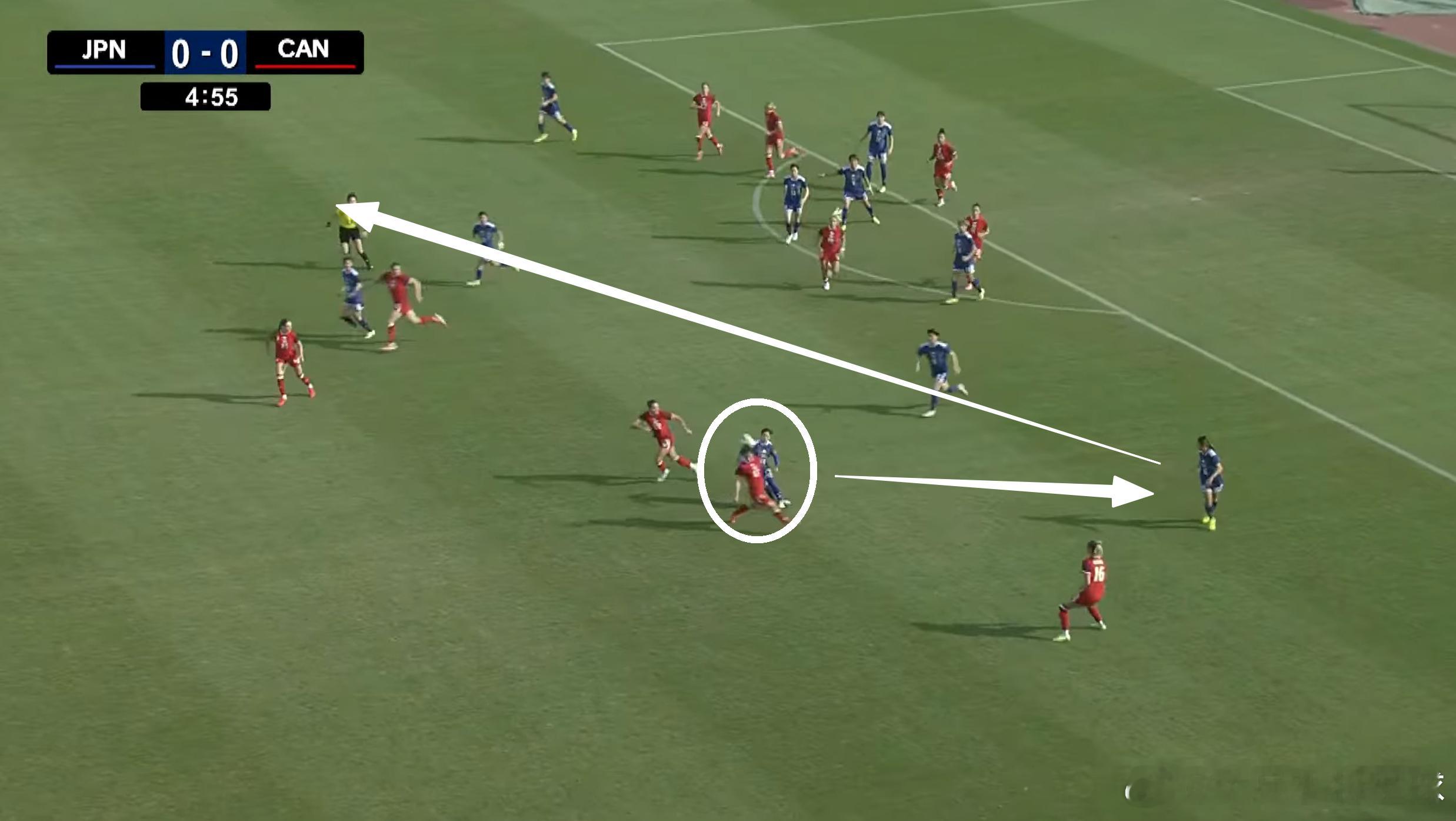 我在想，难道是因为長谷川唯在俱乐部位置提前之后，只知道进攻，阅读比赛的能力都降低