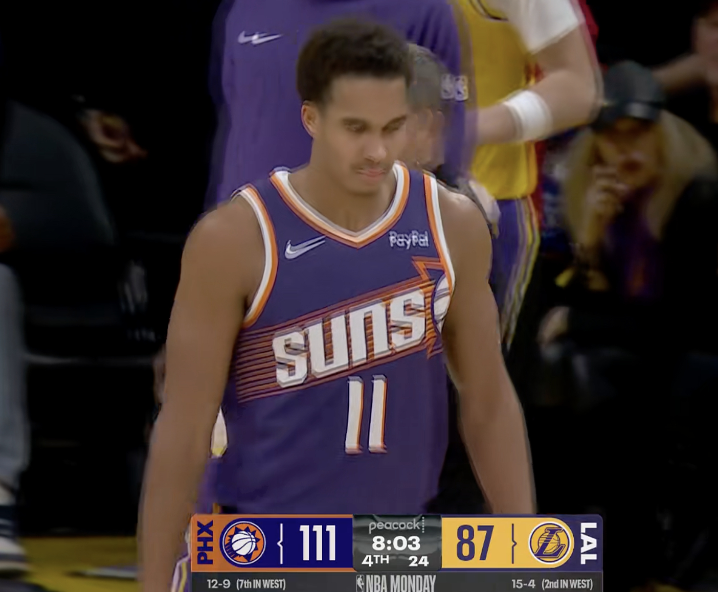 湖人暂停！ 落后24分！崩了崩了太阳vs湖人