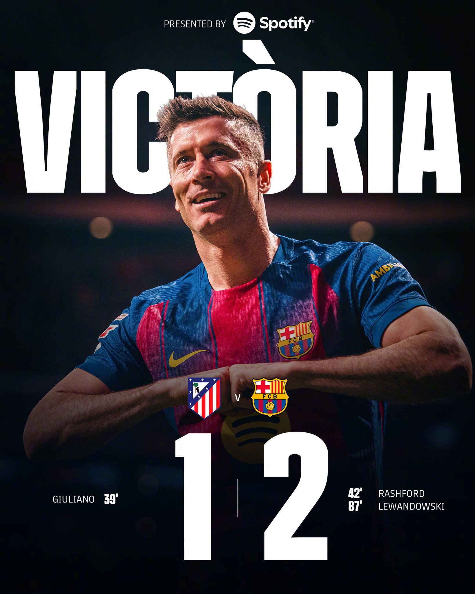 马竞vs巴萨全场比赛结束，巴萨客场2:1力克马竞。上半场马竞首先进球，为巴萨扳平