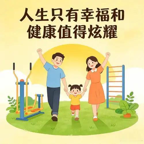 幸福与健康值得炫耀
       不少人一生追逐权势、财富与名声，以为拥有这些就