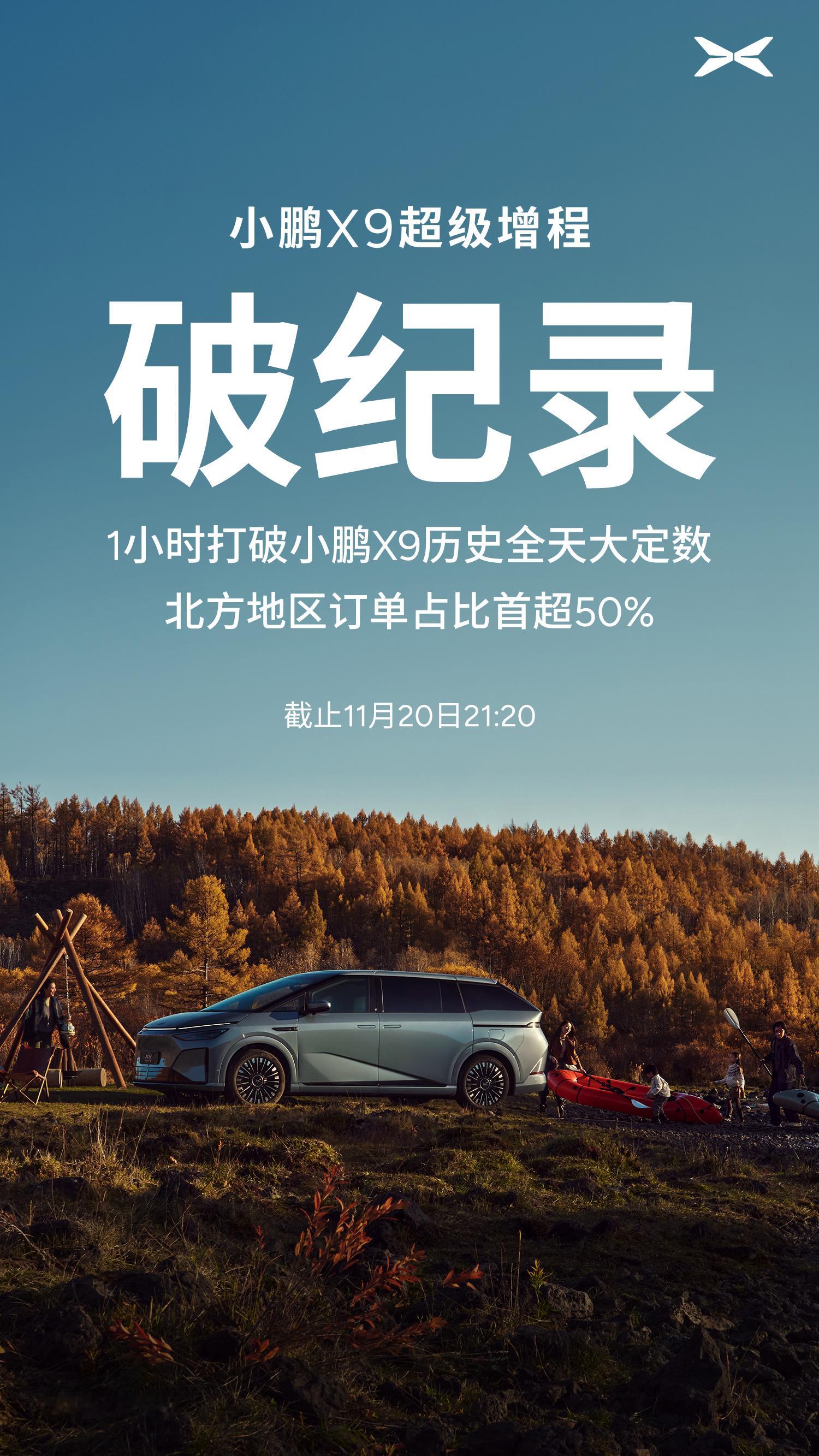 上市才1小时，大定直接干爆X9之前全天纪录，这爆单速度简直快到飞起！看看北方车友