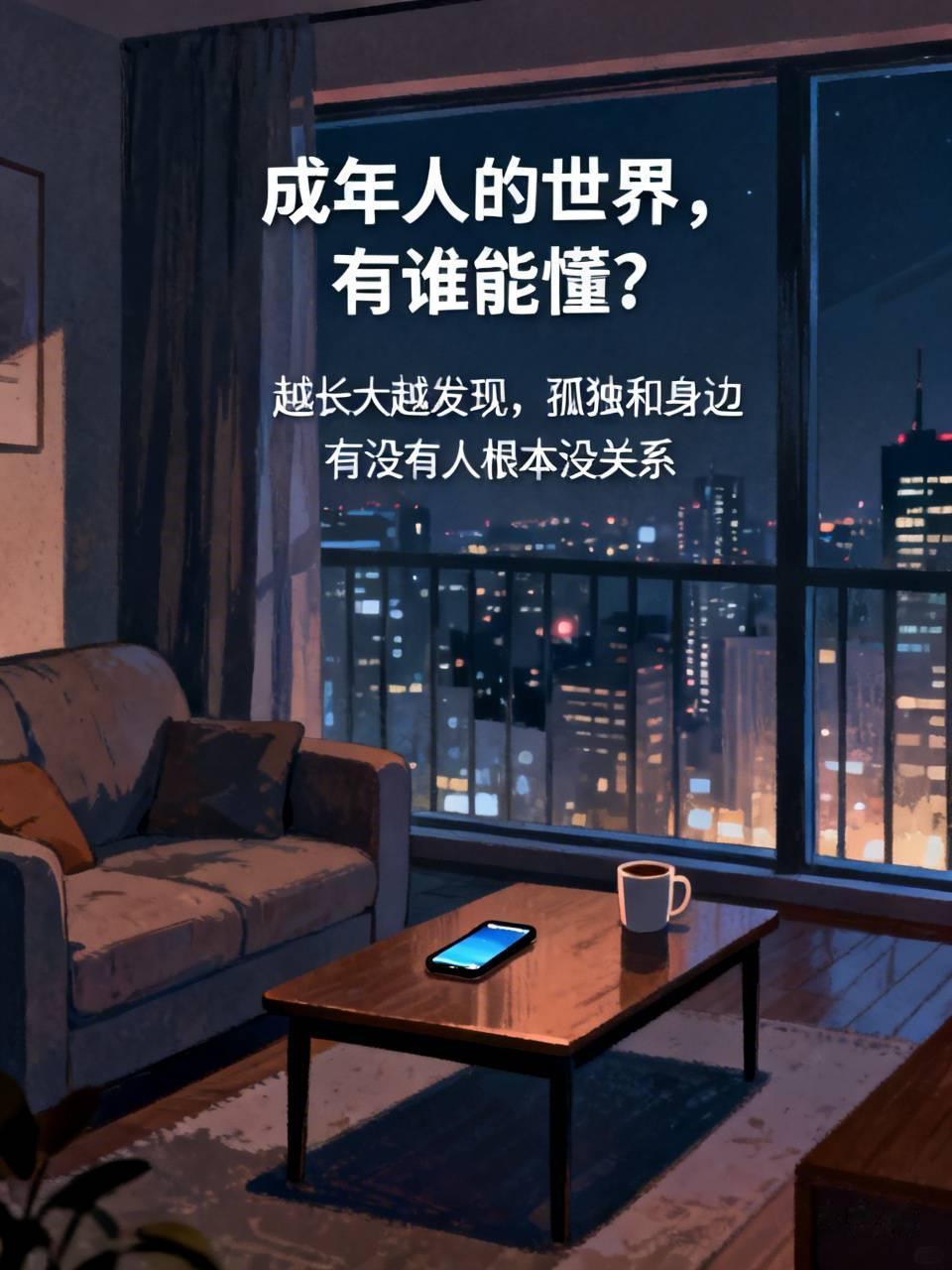 成年人的世界,有谁能懂? 成年人的世界,有谁能懂?
越长大越发现，孤独和身边有没