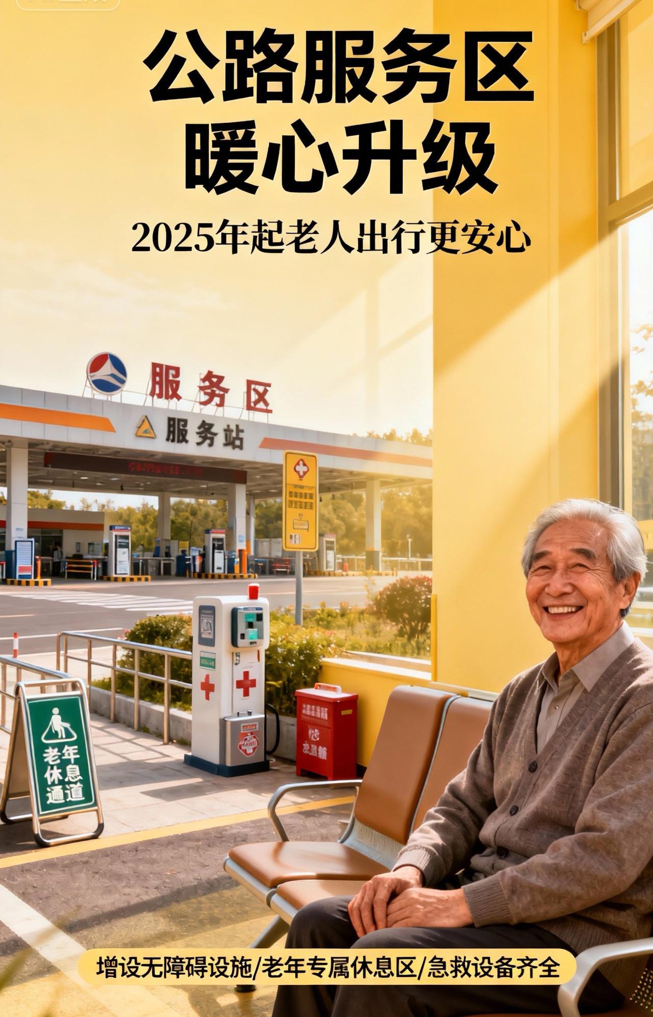 公路服务区迎来暖心升级！明年起，老人出行更安心

近日，交通运输部传来好消息：全