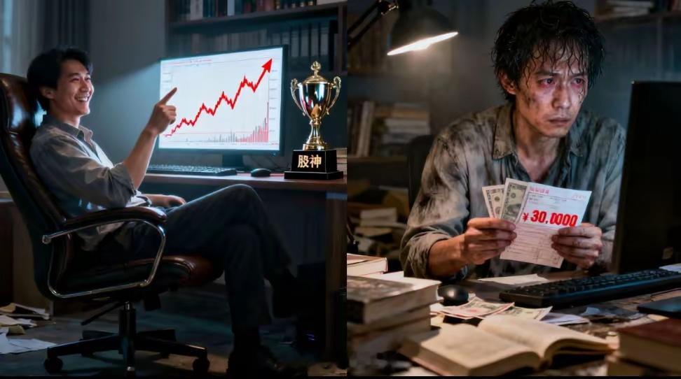 为什么虚拟炒股人人都是股神，现实确容易亏钱核心原因是虚拟炒股无真实资金压力+短期