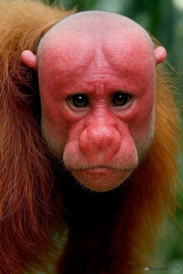 ◽
奇异物种：秃猴
◽

学名 Cacajao calvus，以其醒目的红色脸部