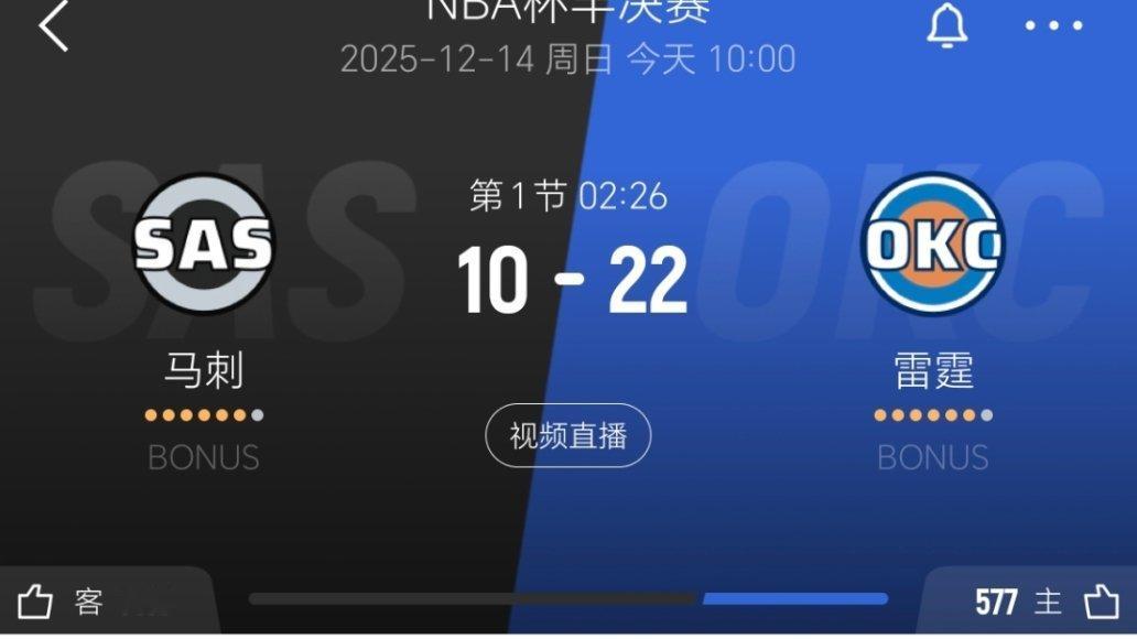 马刺三分13中0！马刺vs雷霆nba杯四分之一决赛