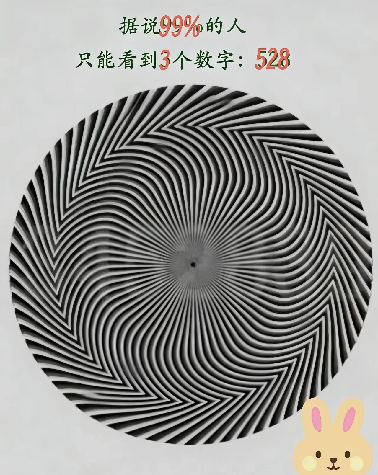 99%的人只看出528，能看清全部数字的仅有1%，来测测你的眼力属于哪一档

眼