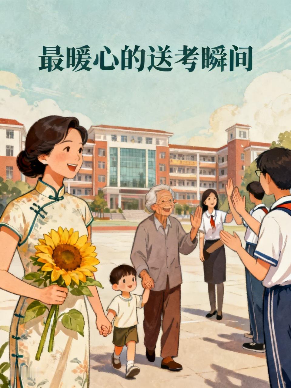 你见过最暖心的送考瞬间是什么 我见过最暖心的送考瞬间，不是那种大张旗鼓的场面，而