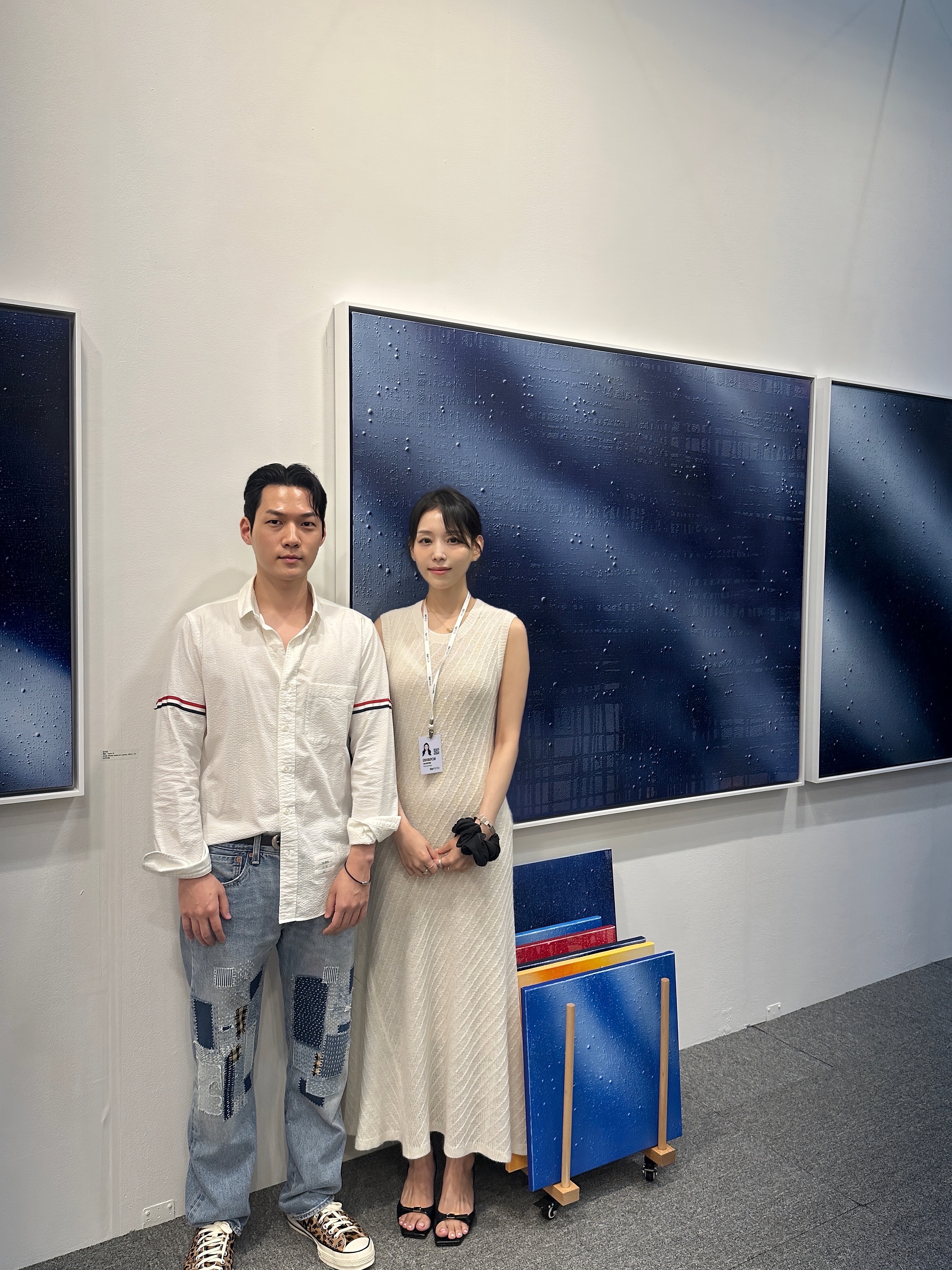 heartsignal5 画家更新ins 和出演者们的合照▪这次KIAF首次参展