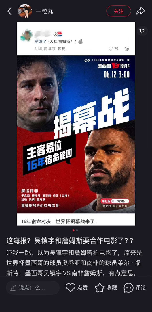 世界杯有自己的吴镇宇詹姆斯 赛场上藏着超多撞脸惊喜！在小红舒翻看球迷分享的趣味盘