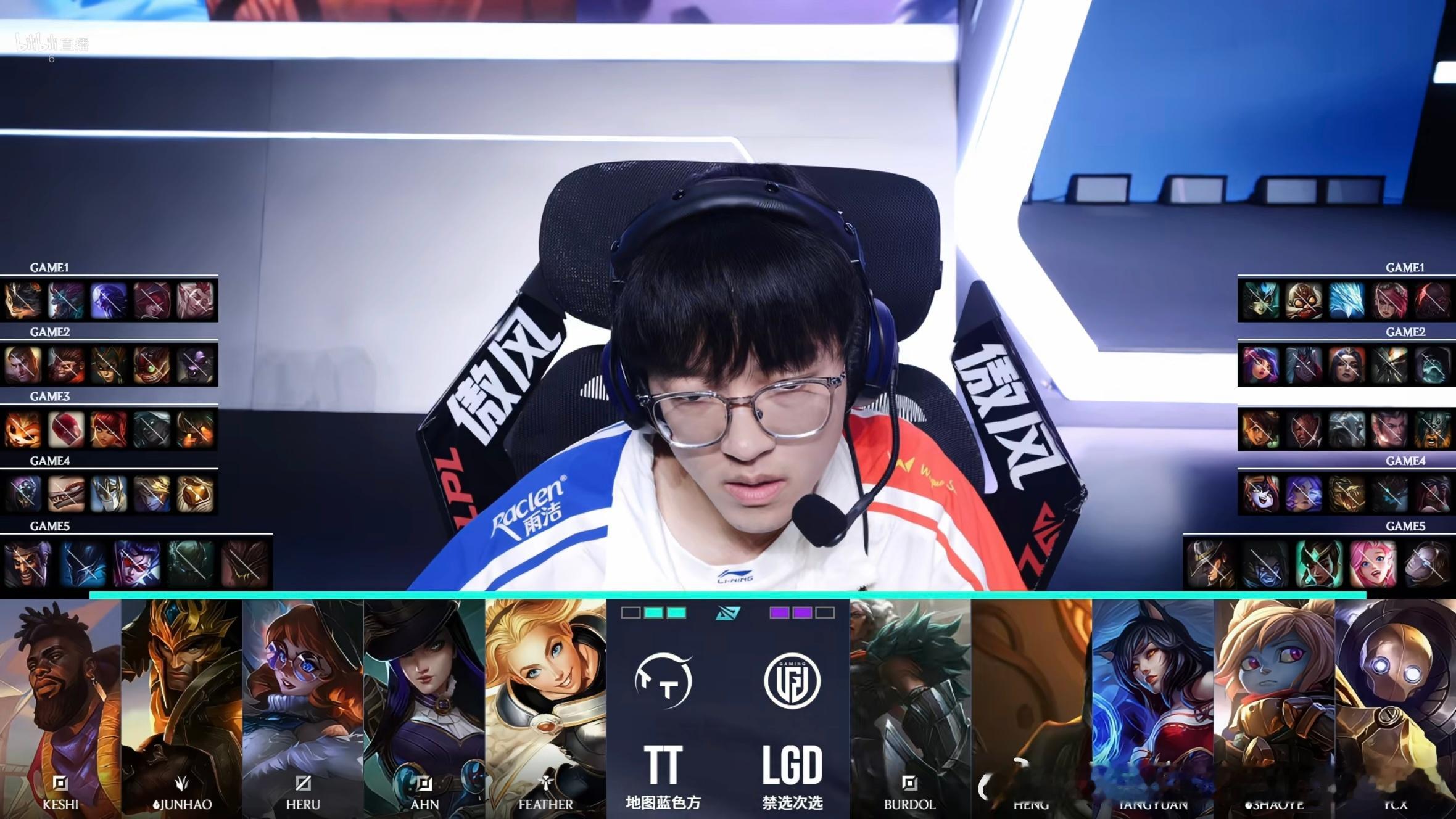 【2026LPL第二赛段常规赛组内赛 LGD 2-2 TT】决胜局BP如下LGD