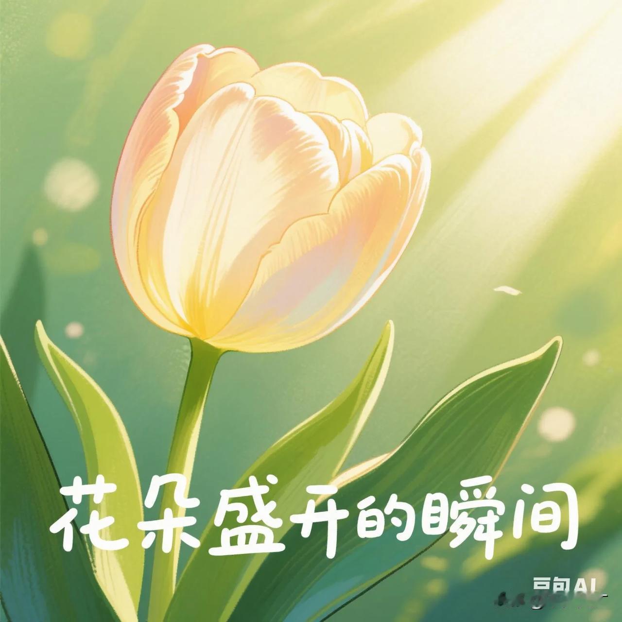 清晨，窗台上的茉莉悄然绽放。起初，那白色花苞只是微微裂开缝隙，似孩童惺忪睡眼。渐