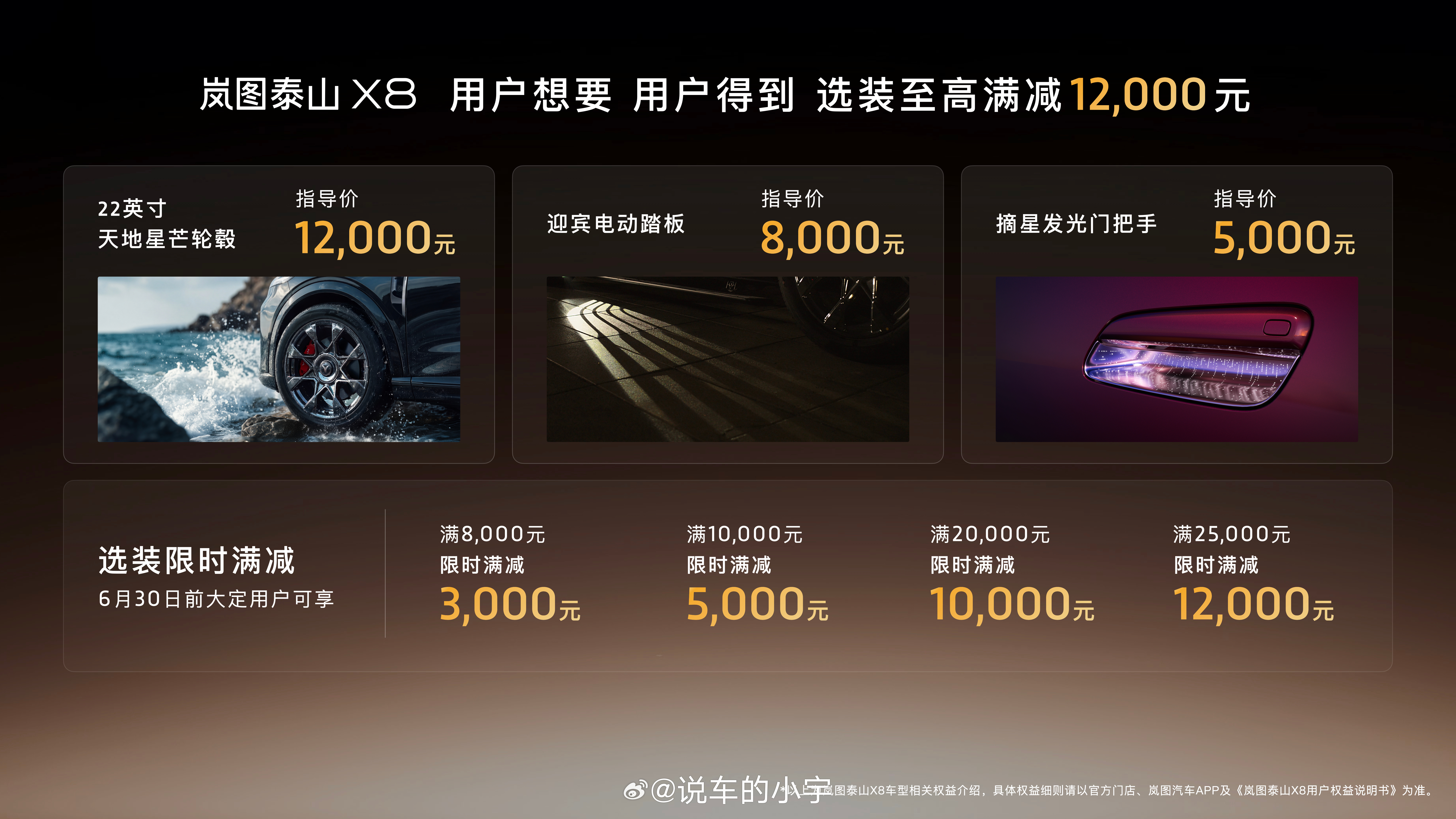 岚图旗舰大五座SUV——泰山X8今天正式上市了。PHEV/EV双动力共5款，权益