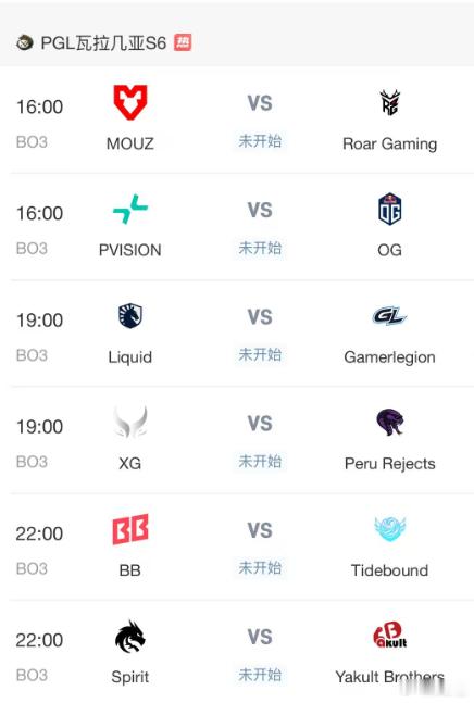 PGL要开始了！赛程如下，四个中国队伍比赛全在白天，可以说非常阳间了