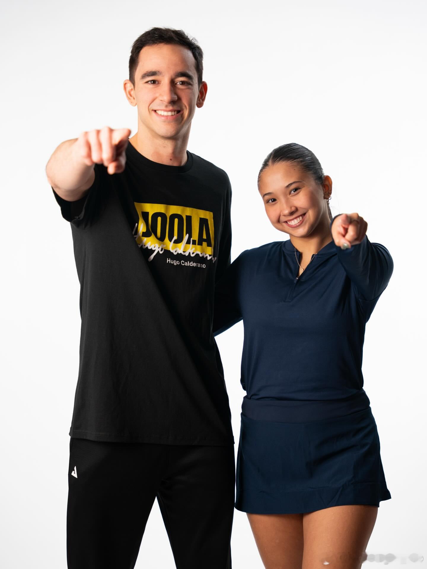 高桥·朱丽叶和雨果·卡尔德拉诺一起拍摄JOOLA宣传📸 