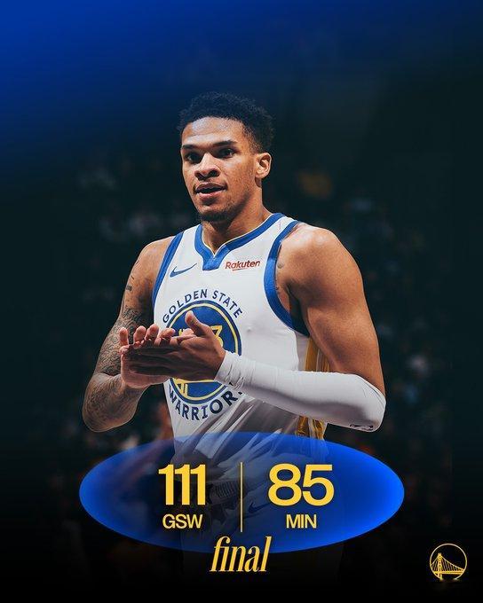 勇士战胜森林狼库里升至历史得分榜第19位 今日勇士111-85客场大胜森林狼终结