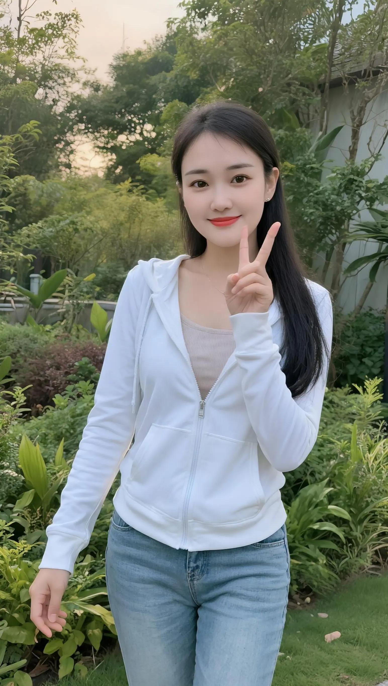 今日穿搭 户外清新穿搭分享 运动户外显瘦百搭小外套 AI户外生活照 随...