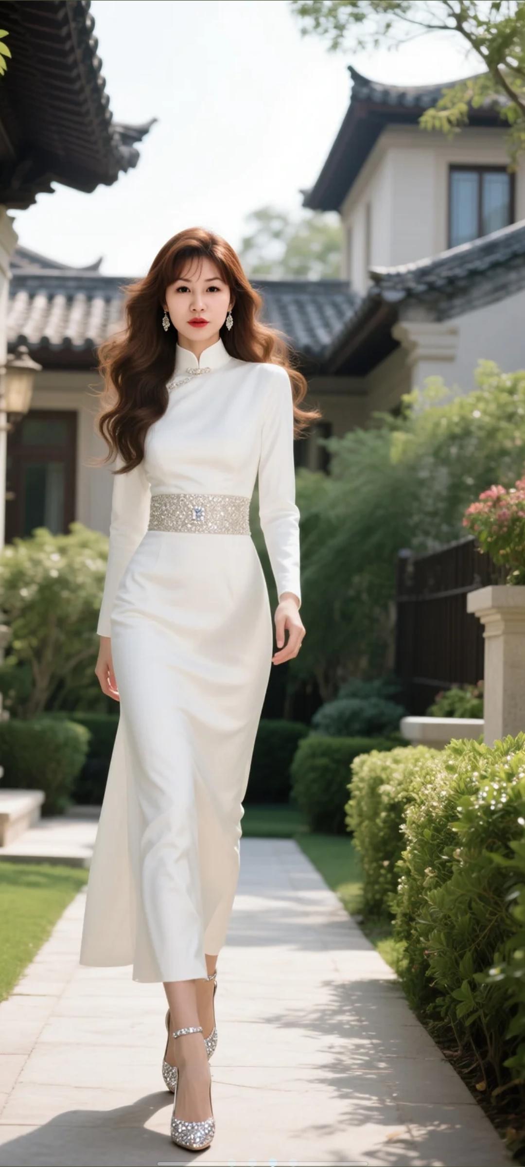 大白长裙子喜欢吗？