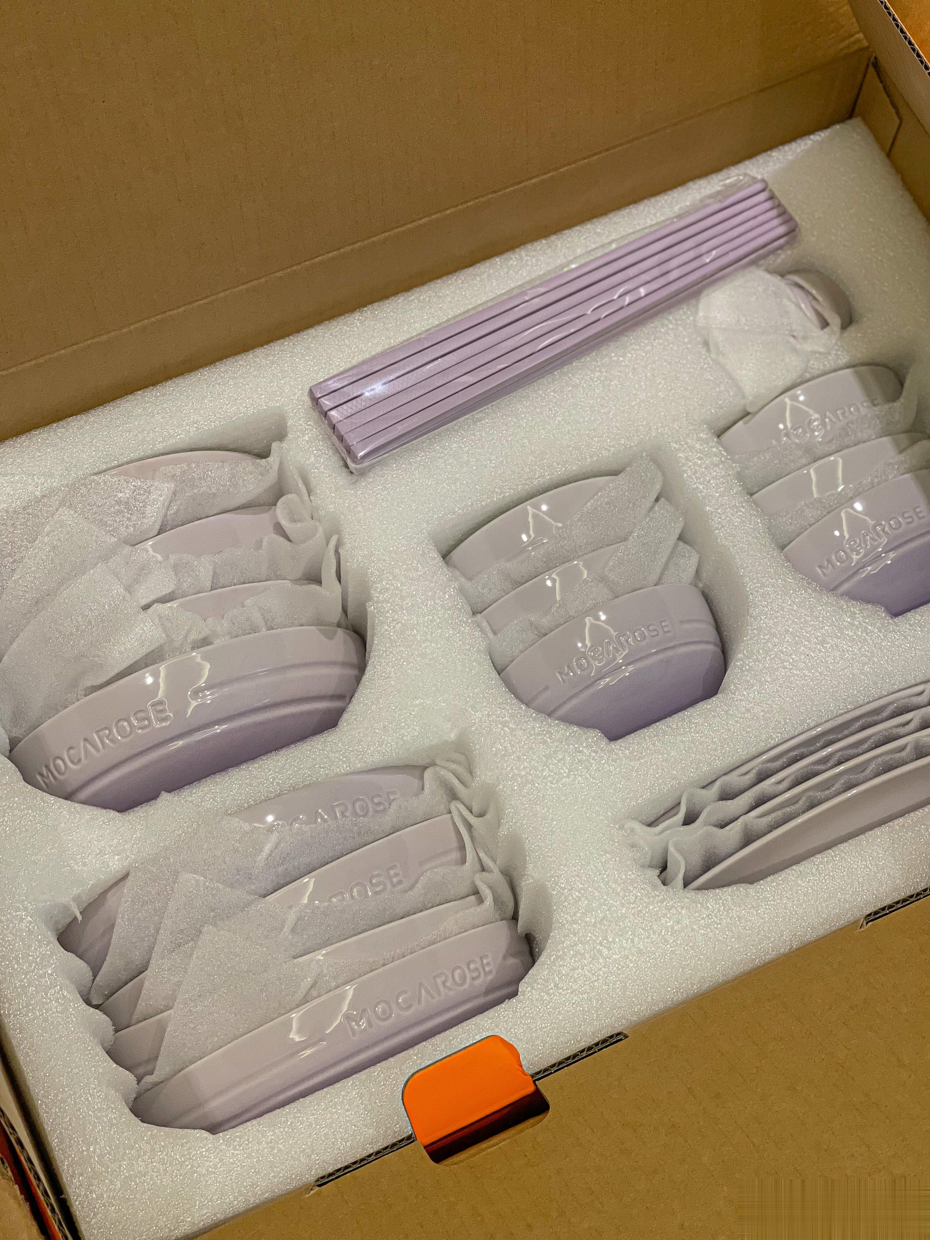 MOCAROSE餐具筷子套装[彩虹屁][彩虹屁][彩虹屁]最新款香芋色开箱！也太