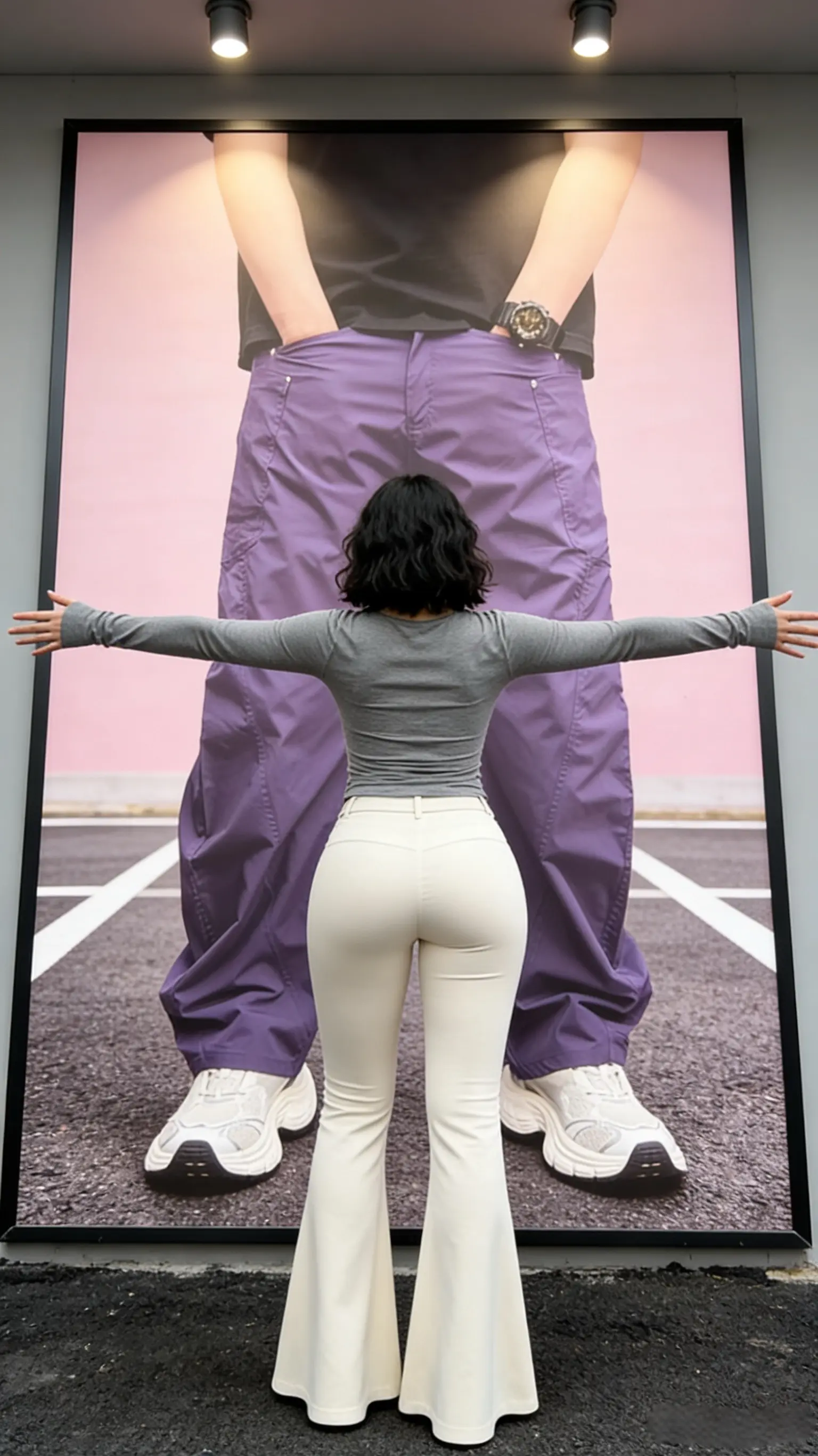 夏季设计感休闲裤男薄款速干弯刀裤痞帅街头宽松直筒阔腿裤男裤子         ✓