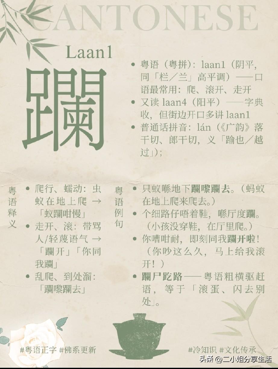 广东人成日讲，但99％写唔出嘅字（13/100）✅️躝嚟躝去
✅️躝开
✅️躝尸