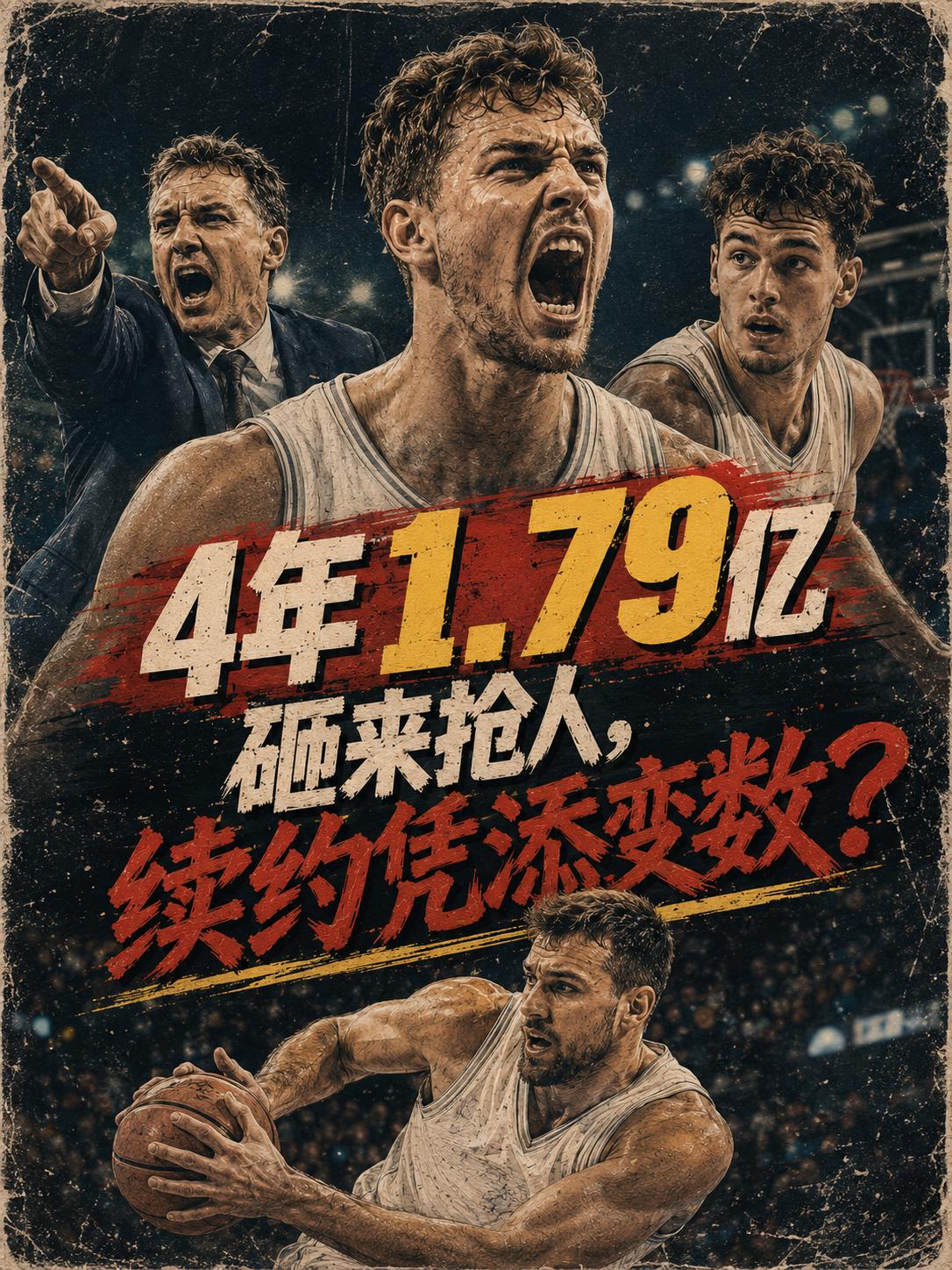 想用4年1.79亿的顶薪合同强挖里夫斯，看来，只要在NBA赛场上打出价值，必然会