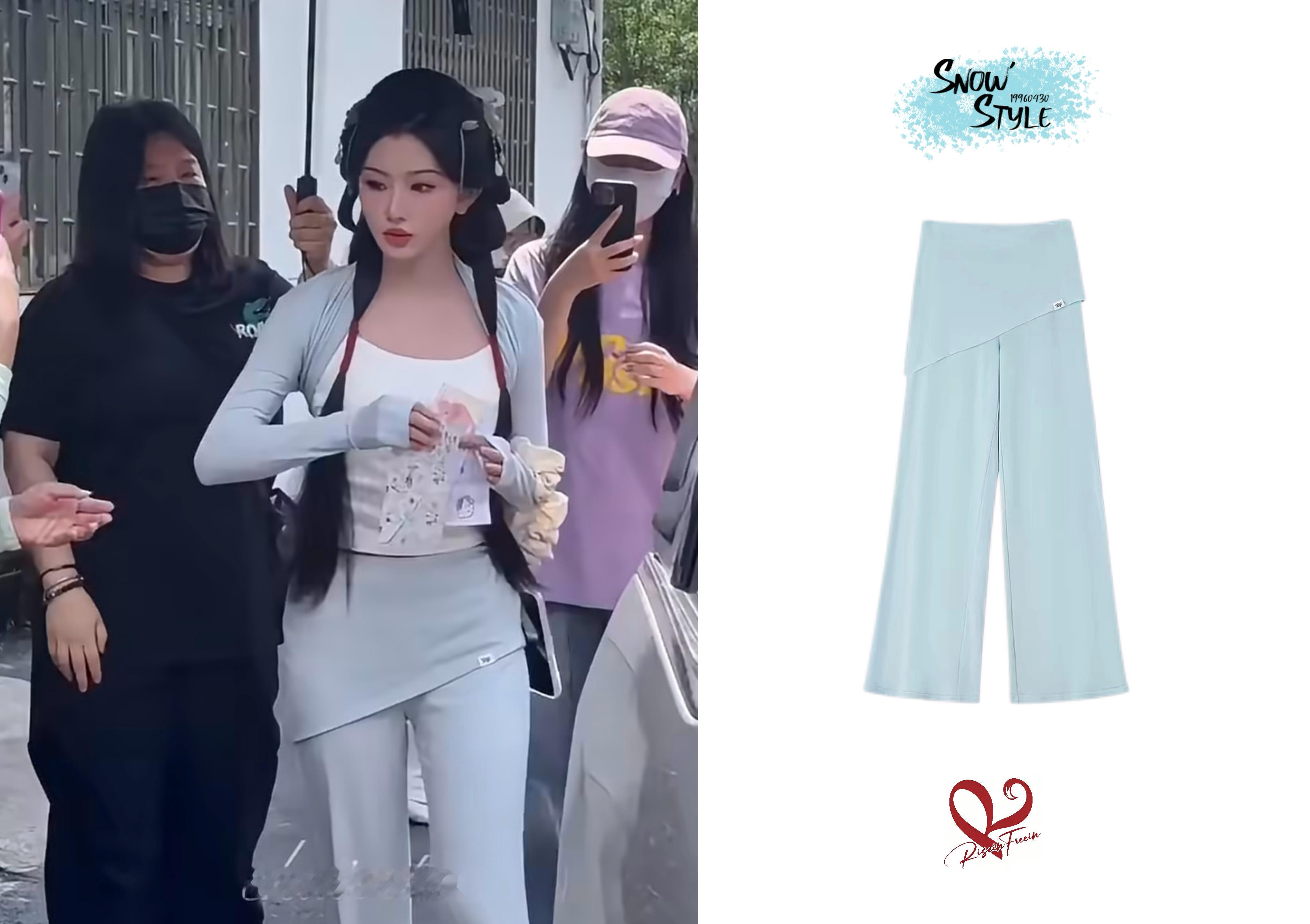 孔雪儿❄️孔雪儿同款 260722 剧组上班 & 260723机场路透罩衫：Ri