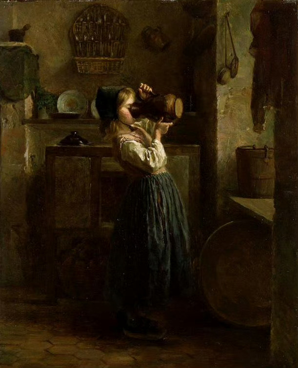 自救，1859年，法国Pierre Edouard Frère （ 1819年 