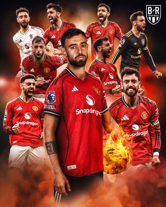 布鲁诺·费尔南德斯凭借三月份的两粒进球和四次助攻，第六次荣膺英超月度最佳球员奖 