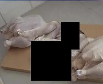 炸裂！爱泼斯坦案诡异照片疯传！两块鸡肉中间打码，像素级扒出细思极恐细节

美国司