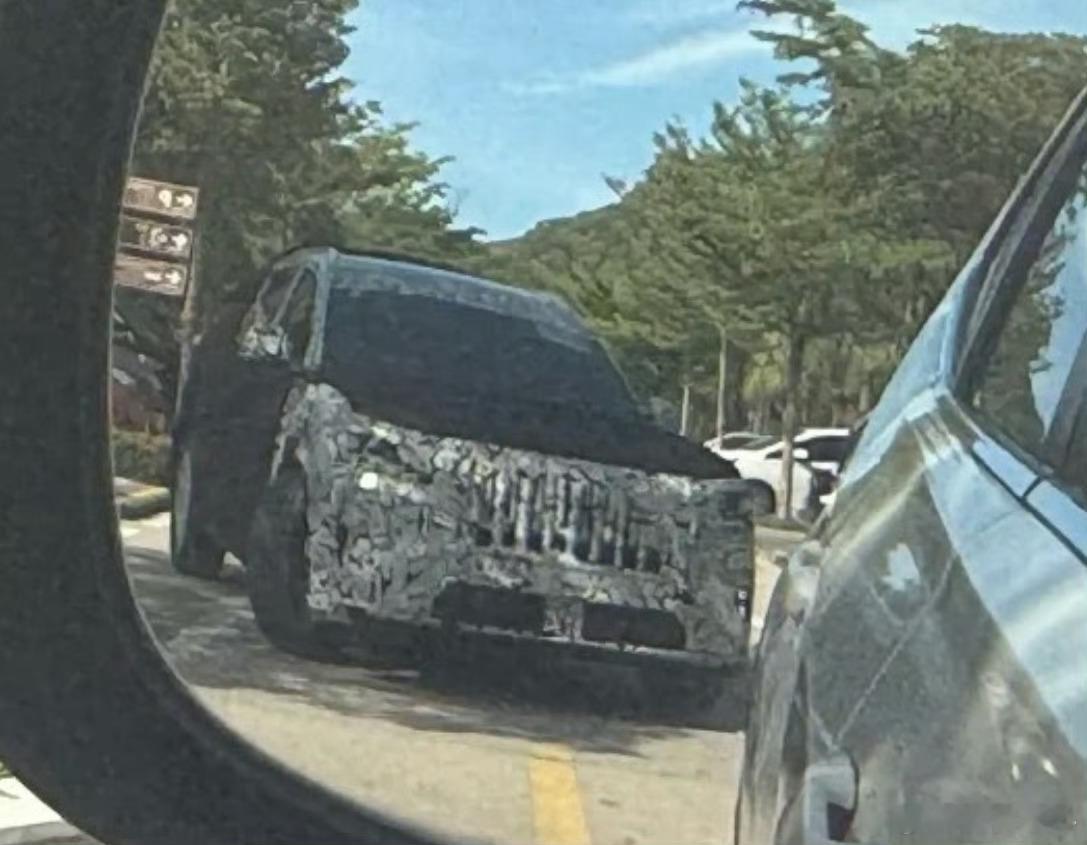 疑似极氪8X的伪装车，我怎么感觉不是。1、这套前脸感觉像是给ICE准备的，中网看