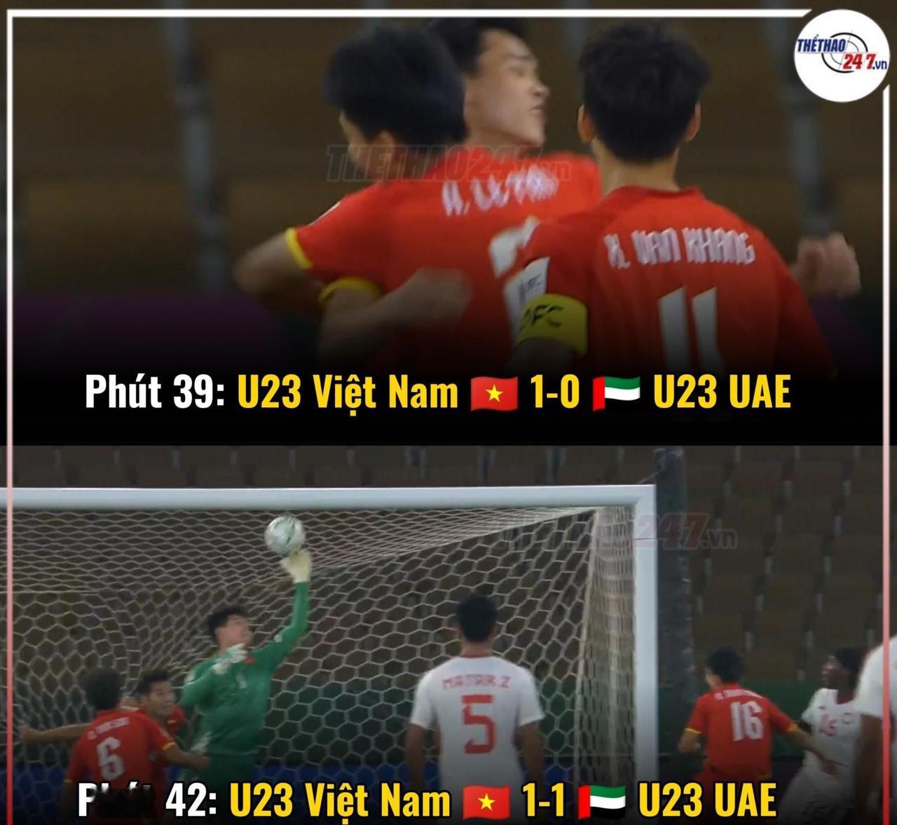 短短两分钟越南人就经历了从大喜到大悲的过程，他们的进球以及失球的过程真的都很符合