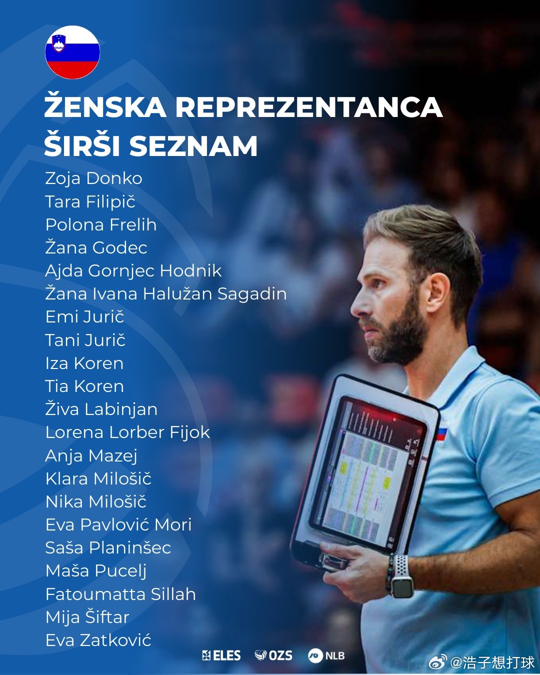 【斯洛文尼亚女排公布大名单】国际排坛动态 这应该是今年最早公布名单的国家队，斯洛