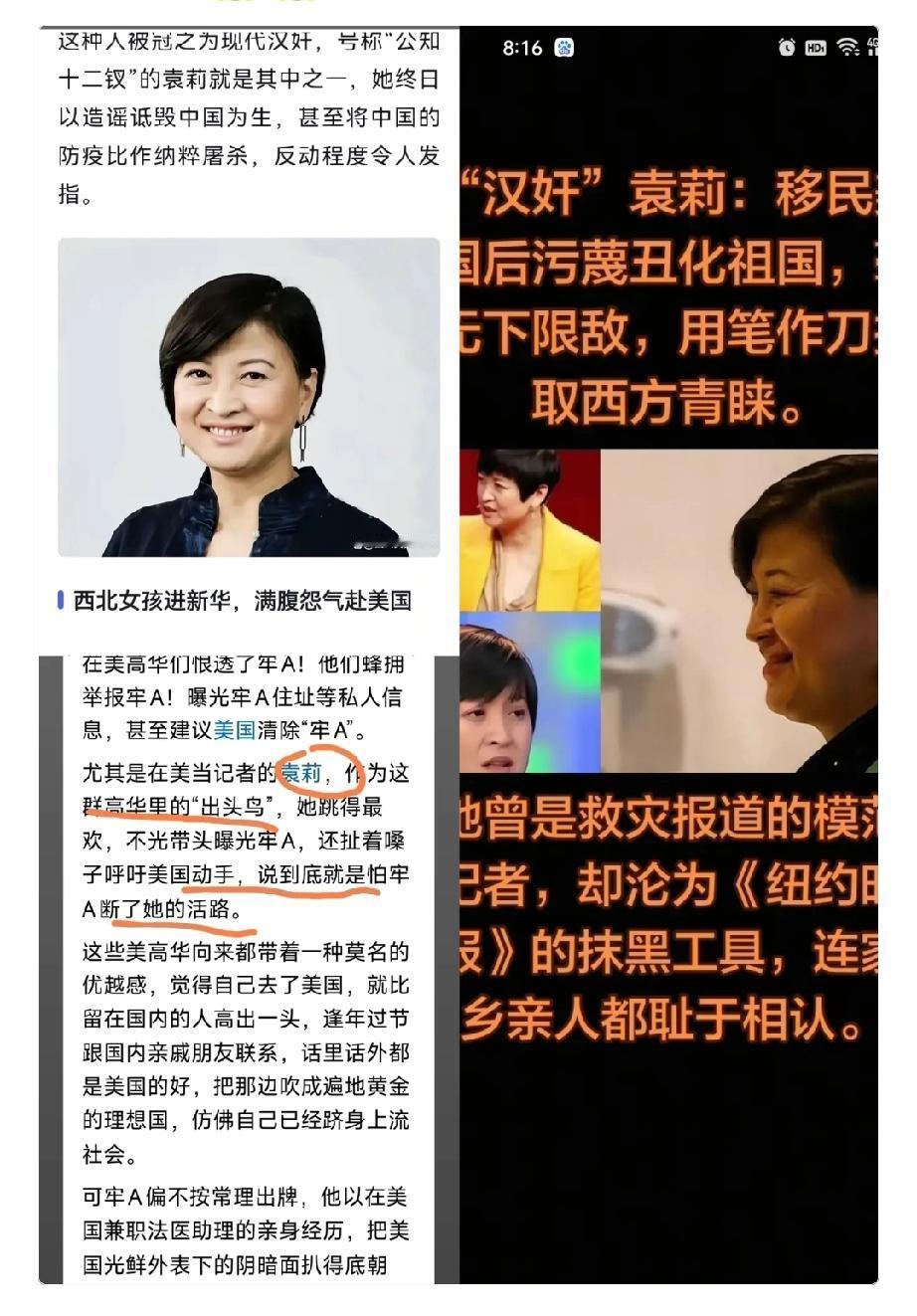 大家最近刷到没，
《纽约时报》的大记者袁莉，
居然会对一个普通留学生下这种死手