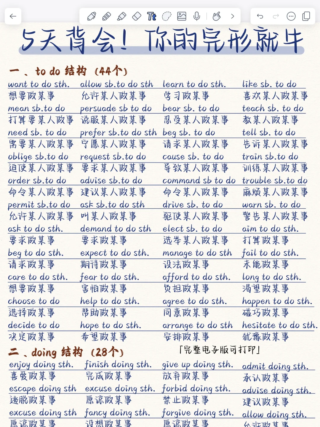 5天背会！你的英语完形就牛了！啃透轻松130+！