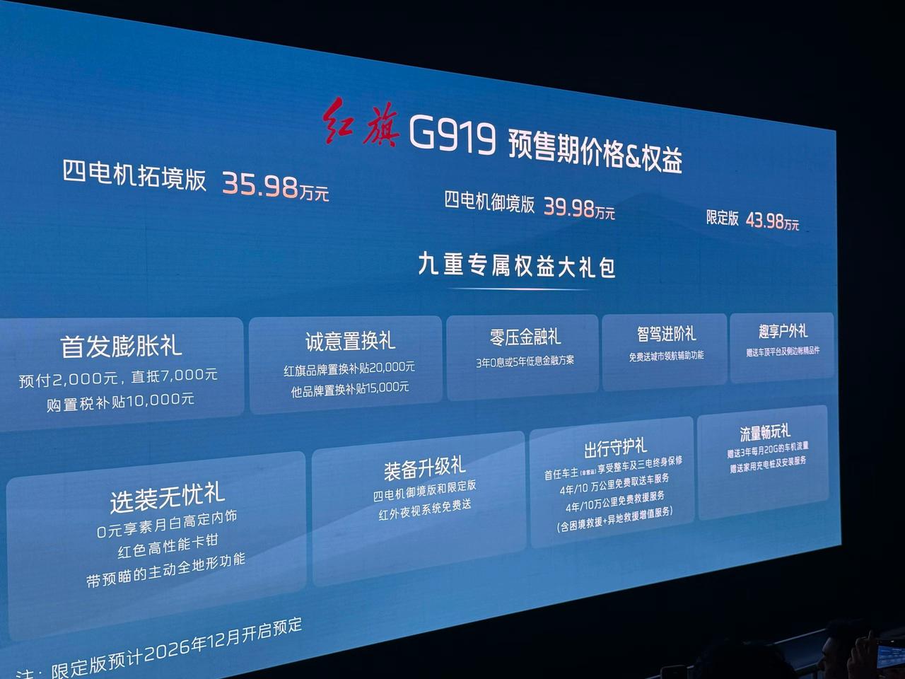 红旗G919预售价公布35.98万元起，大家觉得这个价格贵不贵？
【请到“懂车帝