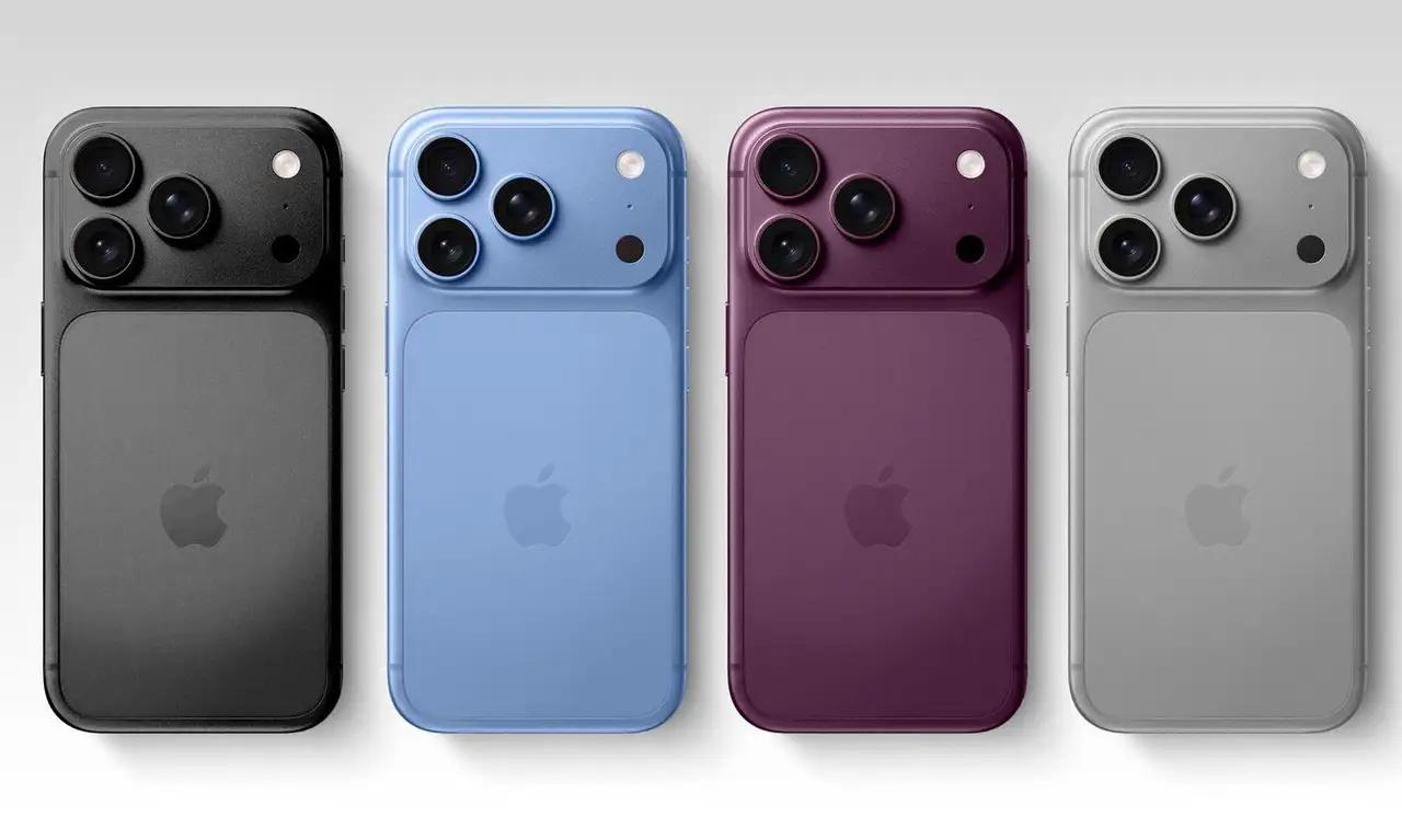 iPhone新系列配色渲染图曝光✨
哑光拼接机身+圆润镜头模组
深空黑、晴空蓝、