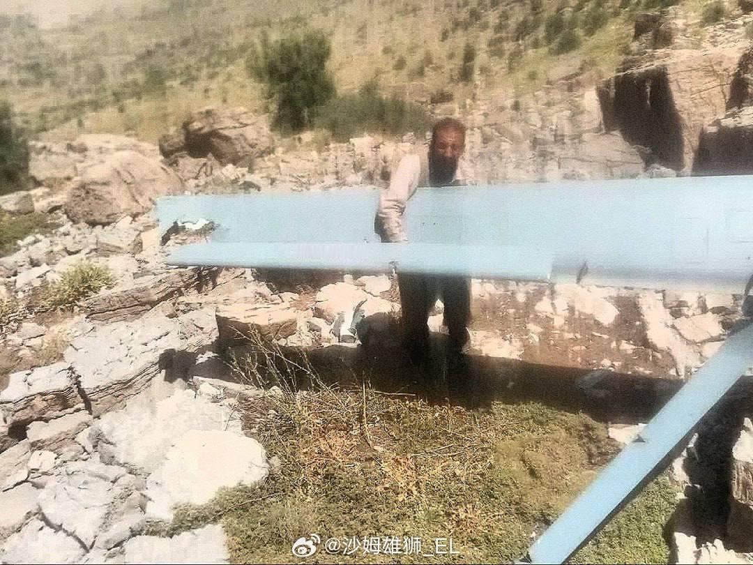伊朗老农在山里发现的以色列“苍鹭”无人机残骸。 ​​​