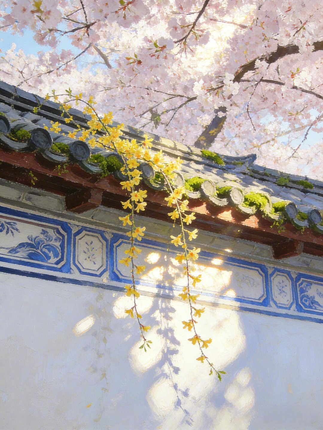 遇见一座被春天接管的古楼 