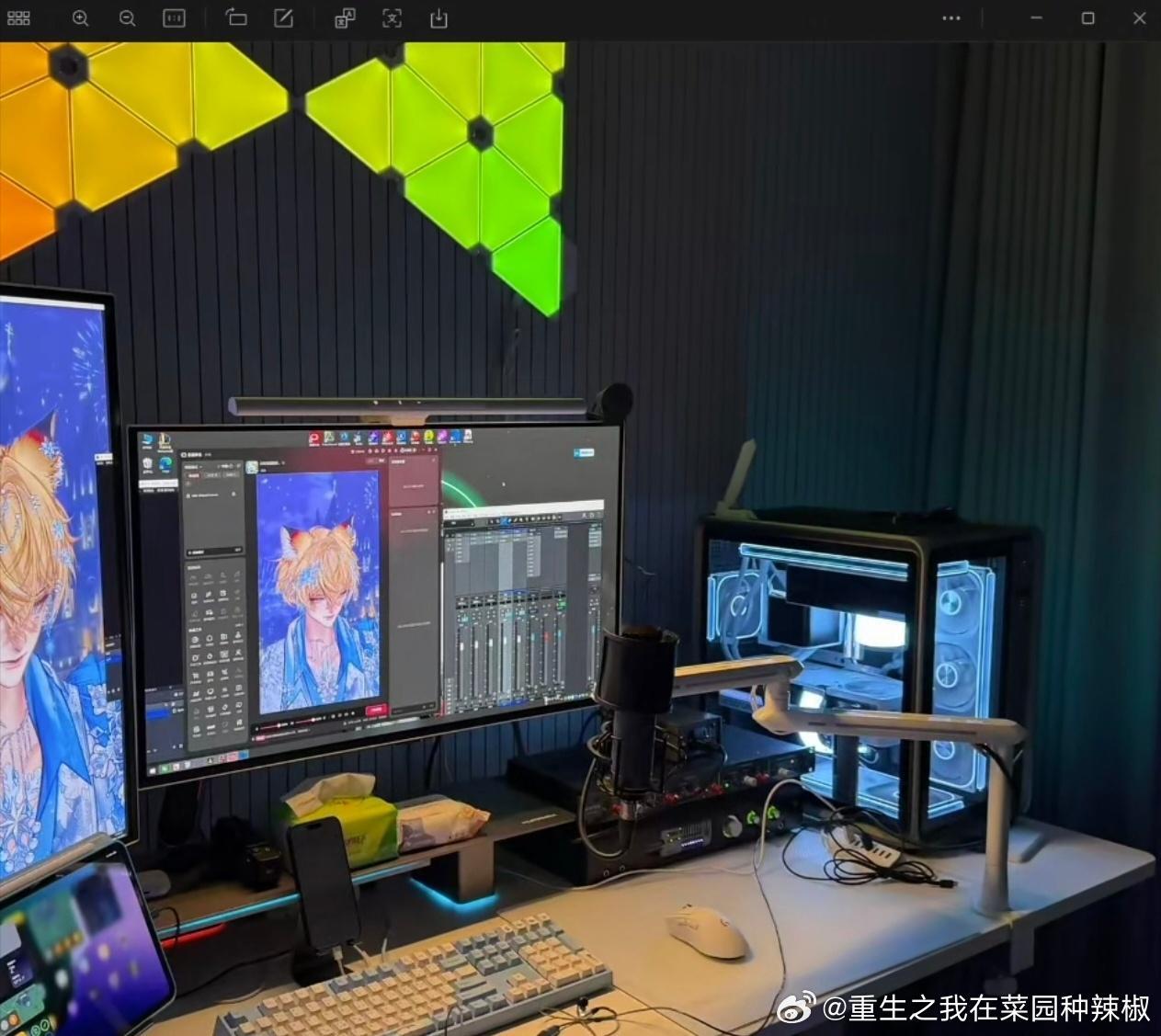 老公的工作间一角 