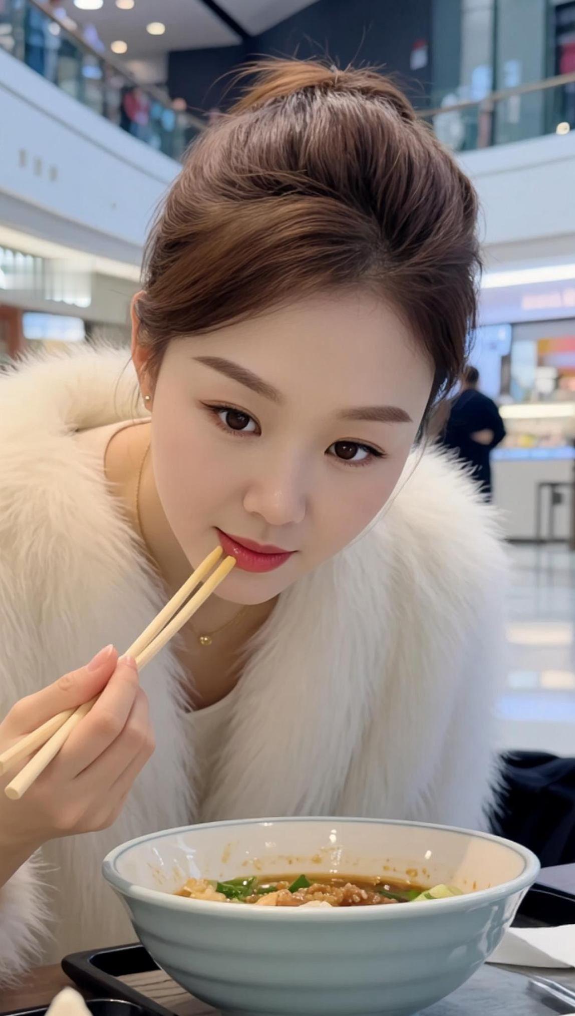 AI皮草生活照 抖音ai创作