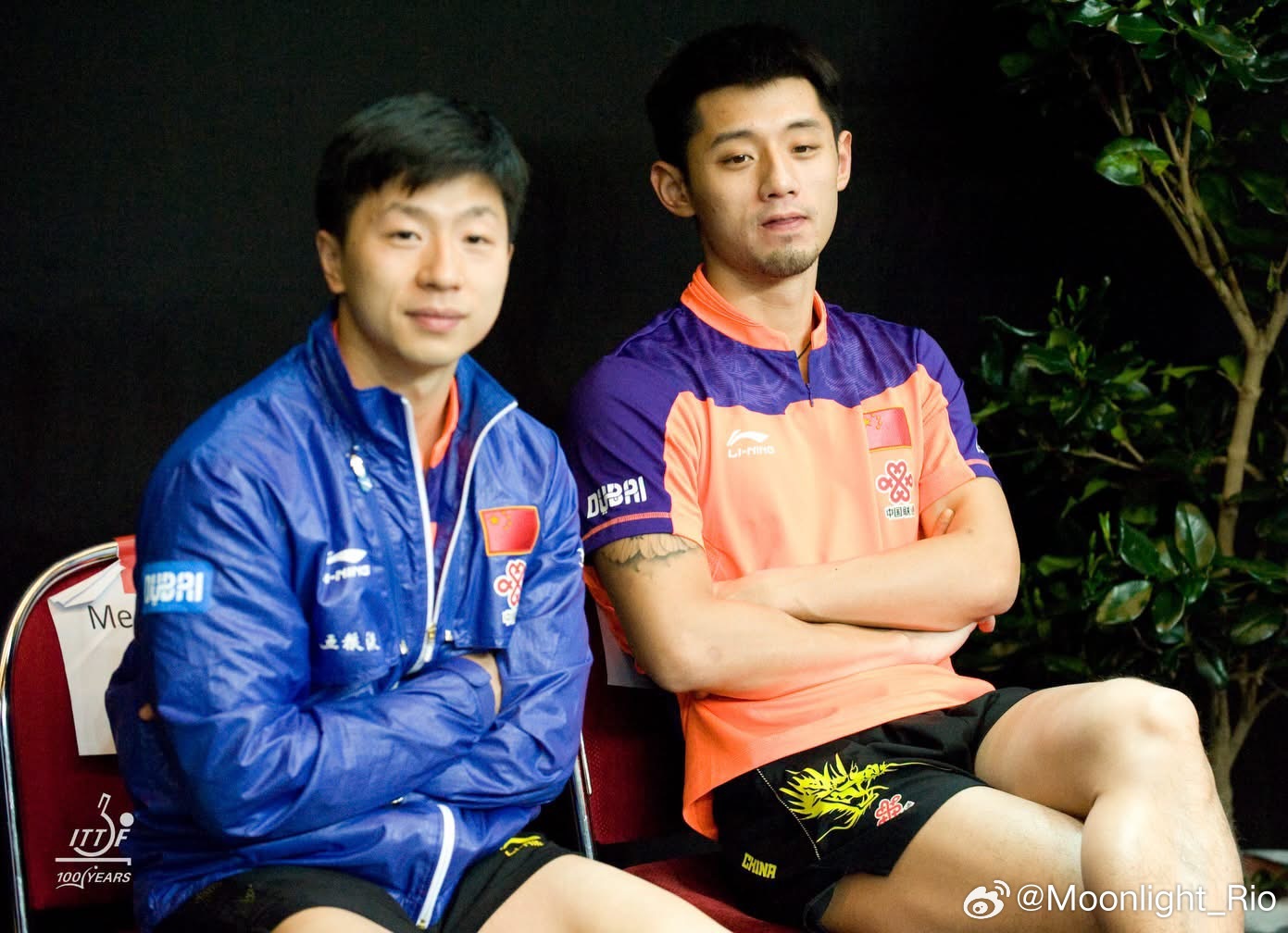 国际乒联：回溯2015年马龙与张继科同框画面。还有谁怀念看这两位传奇同场竞技的时