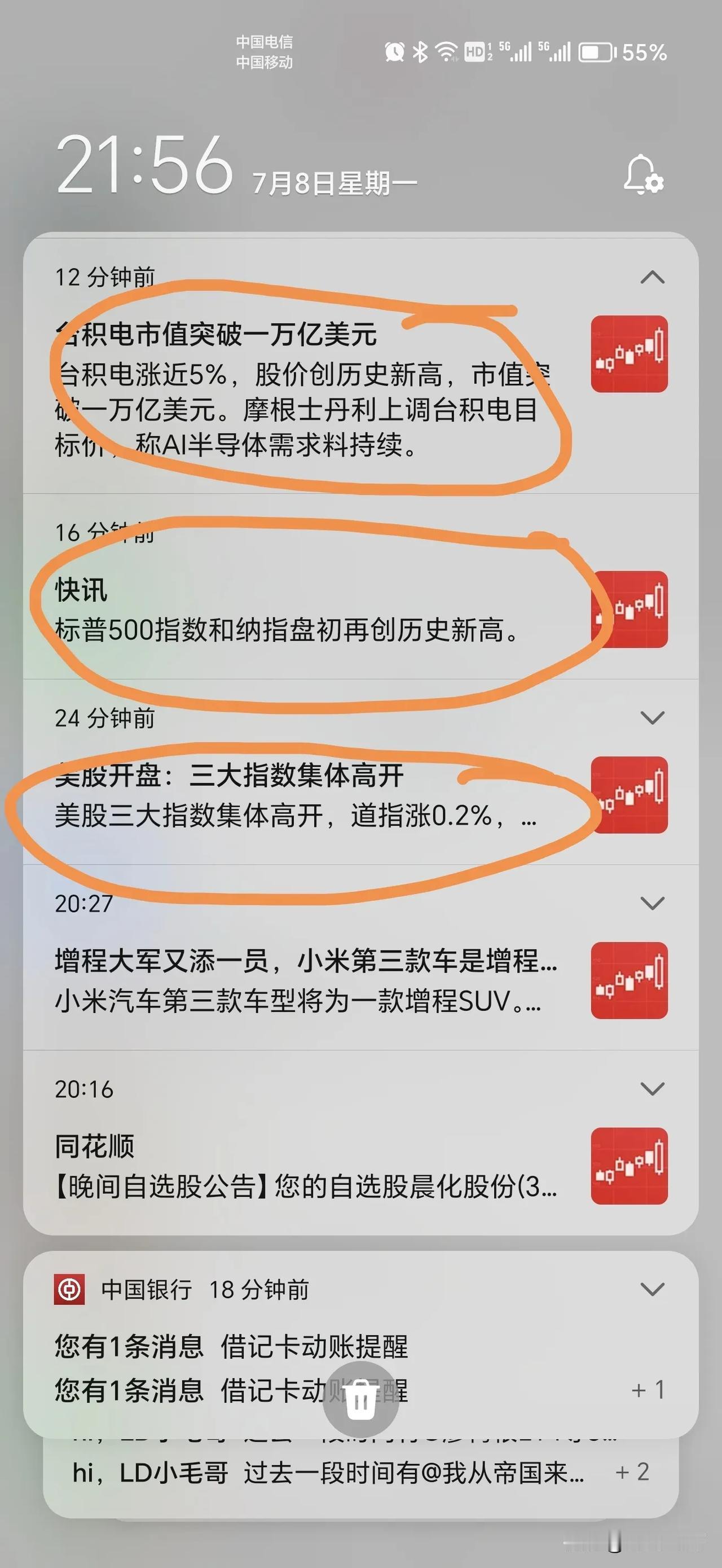 看看刚刚同花顺给我推的消息！
真的破防了[流泪][流泪]
同样都是股市，同样都是