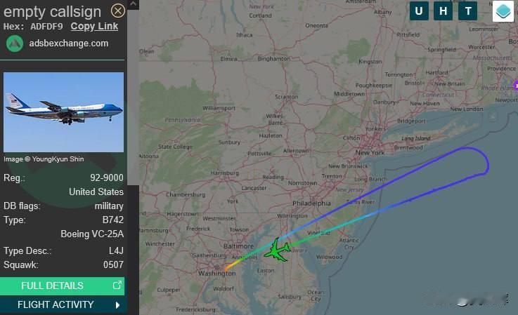 特朗普的专机因小故障，返航至华盛顿附近的安德鲁斯空军基地。白宫方面称，特朗普将换