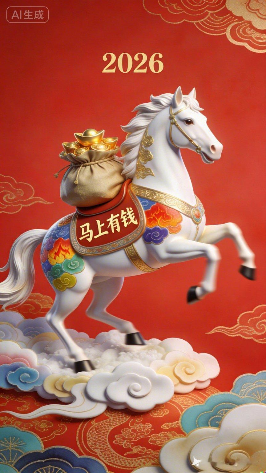 2026年，马上有钱，财源滚滚来！💰🐴🎉