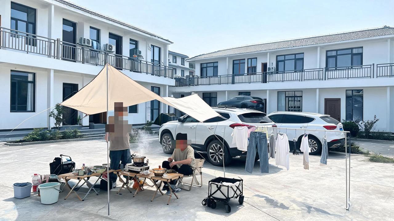 "游客睡车里被酒店收150块"的事，大反转了。
最开始，网上全是骂酒店的。 "睡