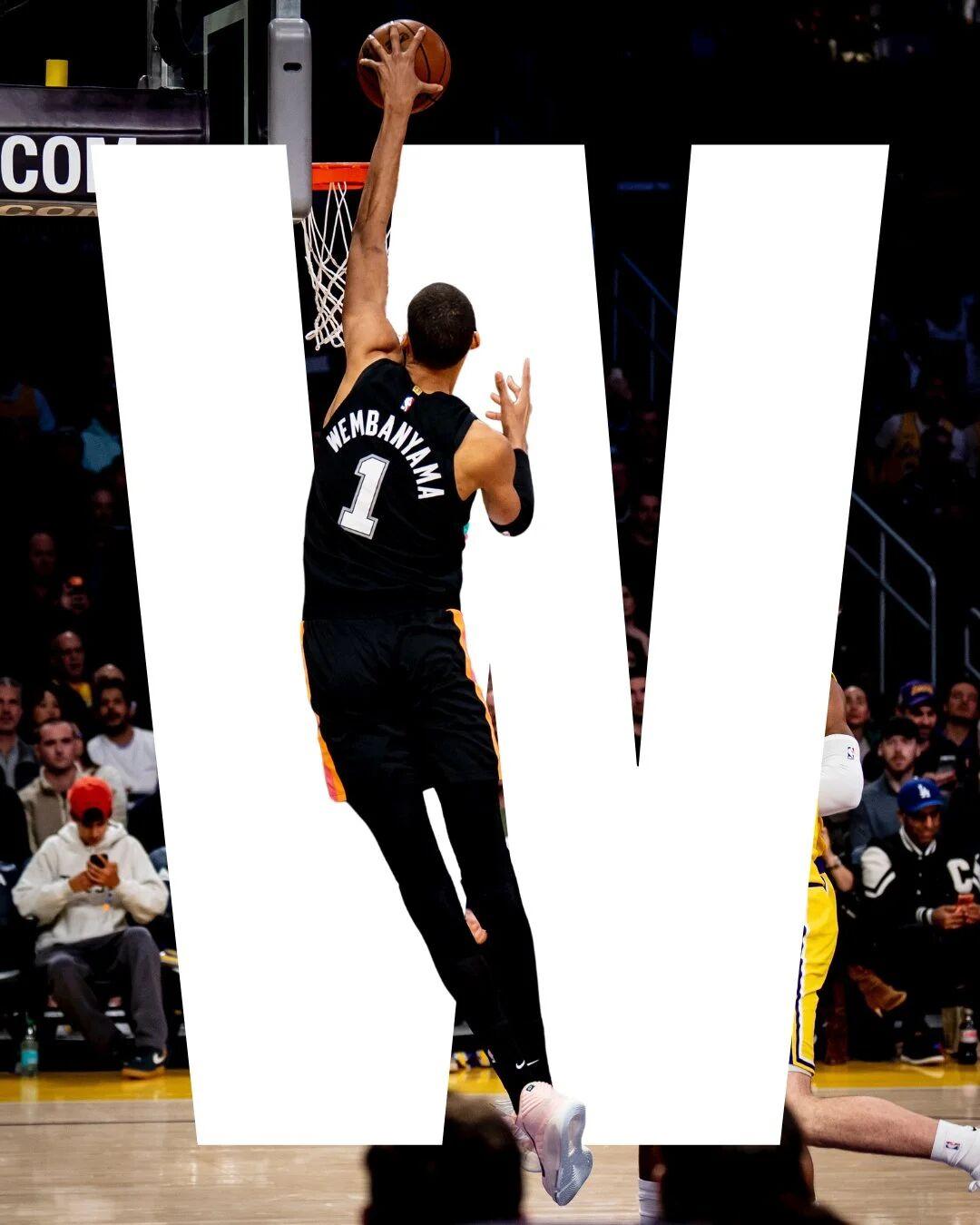 外星人--文班亚马接管比赛首节就失去悬念！
马刺136-108大胜湖人，比赛第一