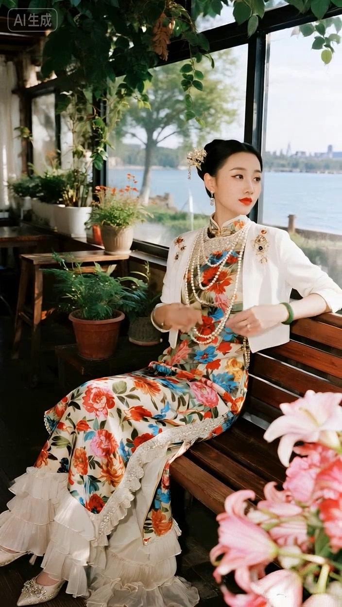 七绝●烂漫花房/古韵  

粉嫩鲜花烂漫房，
清幽静谧绽芳香。
临窗椅上观风景，