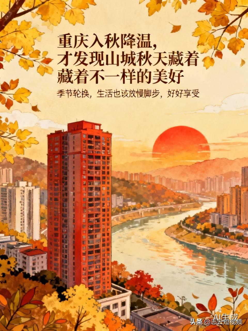 重庆入秋降温，才发现山城秋天藏着不一样的美好
最近重庆气温降下来，终于告别闷热酷