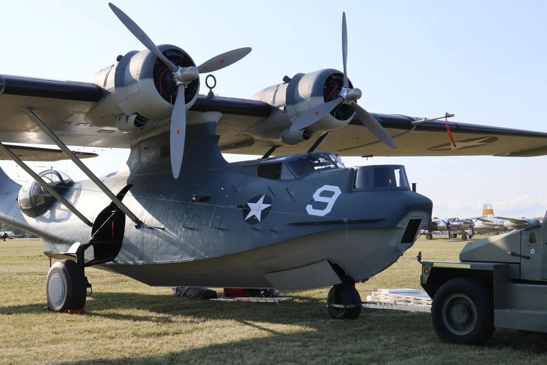 奥什科什航展上的PBY-5A“卡特琳娜”水上飞机
这架经典的 PBY-5A“卡特